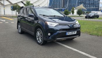 Rent a Toyota RAV4 Hybrid in Batumi, Georgia. Fuel-efficient hybrid SUV with automatic transmission, full insurance and no deposit from Adjaracars.